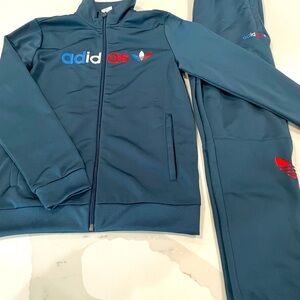 Adidas Originals Primeblue Track Suit, Boys - Size Med (11-12 years) - Blue